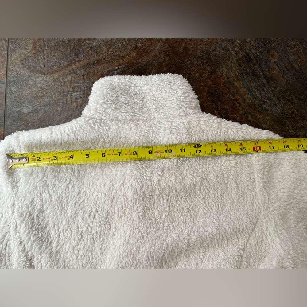 Women’s Patagonia Los Gatos birch white deep pile fluffy full zip jacket. Medium - Picture 15 of 16